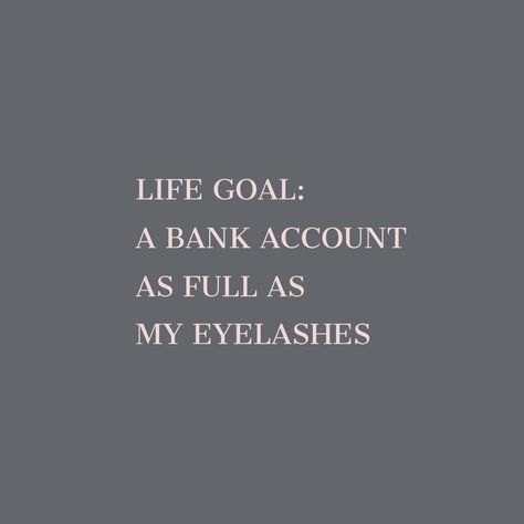 #Goals. Work Hard to be Lash Rich.⁠ .⁠ .⁠ .⁠ ⁠#MademoiselleLash #LashAmour #beautyblog #eyemakeup #lashes #beautysecret #lashartistry #lashesforlife #lashesofinstagram #lashlikeaboss #wispylashes ⁠#makeuplovers #lashmaster #luxurybeauty #prettylashes #naturalbeauty #lashesoftheday  #lashcollection #fluffylashes #lashedout #amazinglashes #dramaticeyes #lashgame #makeuplook #striplashlook #workhardlashharder #loveyourlashes #lifeisshortbutnotmylashes #lashrich Lash Tech Vision Board, Rich Off Lashes, Lash Page Aesthetic, Lash Tech Quotes, Eyelash Quotes, Lash Aesthetic, Vision Board Journal, Eyelashes Quotes, Tech Quotes