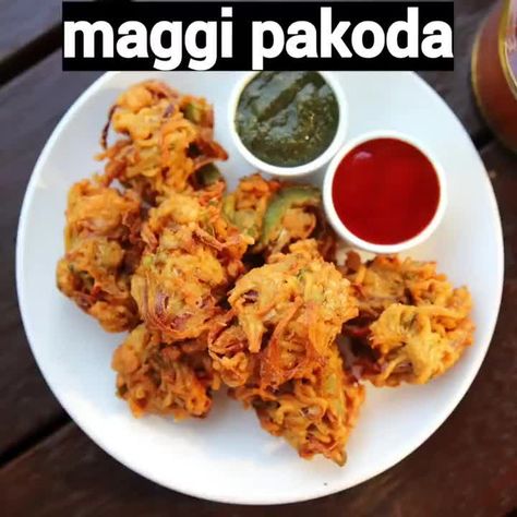 13.2k Likes, 47 Comments - Hebbar's Kitchen (@hebbars.kitchen) on Instagram: “maggi pakoda recipe - maggi ke pakode  full recipe: bit.ly/2skMf3K clickable link @hebbars.kitchen…” Hebbars Kitchen, Pakoda Recipe, Hebbar's Kitchen, Black Granite Countertops, Deep Fried, Meat, Chicken, On Instagram, Instagram