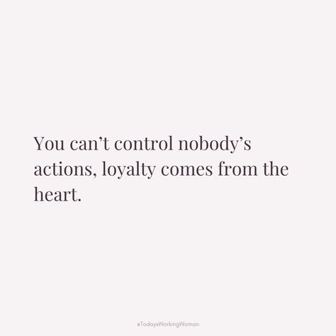 Understanding that you cannot control others' actions is a pivotal step in our personal journey. Loyalty is a choice that flows from the heart, not from obligation. Focus on nurturing authentic connections with those who truly resonate with your values.   #selflove #motivation #mindset #confidence #successful #womenempowerment #womensupportingwomen Selflove Motivation, Your Values, Personal Journey, Women Supporting Women, Self Confidence, Looking Up, Women Empowerment, Self Love, Confidence