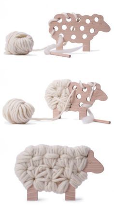 Mama Shelter, Wood Games, Woodworking Toys, Oita, The Sheep, Wood Toys, Montessori Toys, Wooden Crafts, Knitted Toys