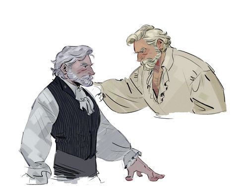 Old Gentleman Character, Elktaur Fanart, Uncle Character Design, Old Man Character Design Concept Art, Old Man Design, 18th Century Character Design, Cocky Character Design, 1900s Character Design, How To Draw Different Ages