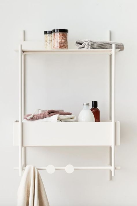 21 Cool Products That'll Inspire You to Have the Most Organized Bathroom Ever Wall Shelves Bathroom Small Spaces, Bathroom Hanging Storage, Shelf Cover, Tall Shelves, Star View, Modern Wall Shelf, Metal Wall Shelves, Teen Furniture, Shelf White