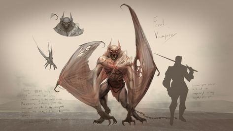 Vampire concepts, Sanjana Bhave on ArtStation at https://www.artstation.com/artwork/Z52lwZ Feral Vampire, Vampire Concept, Vampire Design, Monster Vampire, Monster Hands, Post Apocalyptic Art, World Mythology, Dark Power, Monster Concept Art