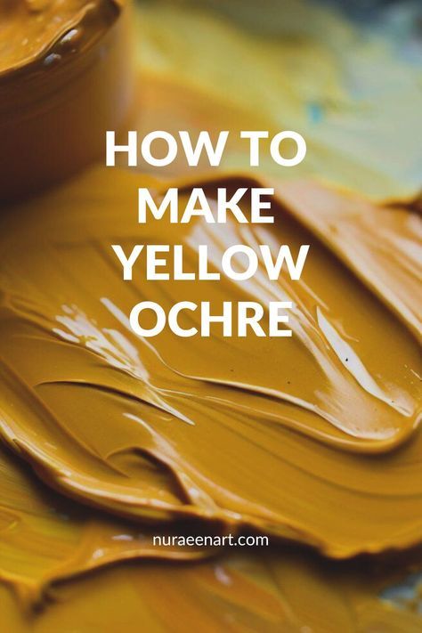 How To Make Yellow Paint, What Colors Make Yellow, Sunny Artwork, Color Theory Painting, How To Make Yellow, Color Mixing Chart Acrylic, Ochre Color, Color Mixing Guide, Mixing Paint Colors