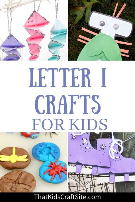 Letter I Crafts - That Kids' Craft Site Letter I Halloween Crafts, I Preschool Crafts, Things That Start With Letter I, I Letter Craft, Letter I Crafts For Kindergarten, Preschool Letter I Activities, Letter I Crafts For Toddlers, I Crafts For Preschoolers, I Is For