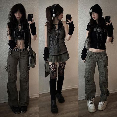 Grunge Fits, Mode Punk, Mode Grunge, 일본 패션, Moda Paris, New Rock, Tokyo Fashion, Alt Fashion, Swaggy Outfits