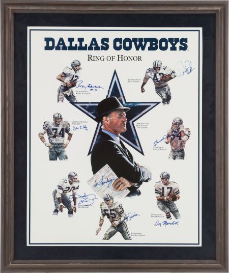 Dallas Cowboys Ring of Honor Multi Signed Display. Dallas Cowboys Posters, Dallas Cowboys Rings, Dallas Cowboys Christmas, Dallas Cowboys Funny, Tom Landry, Dallas Cowboys Decor, Dallas Cowboys Images, Cowboys Dallas, Cowboys Players