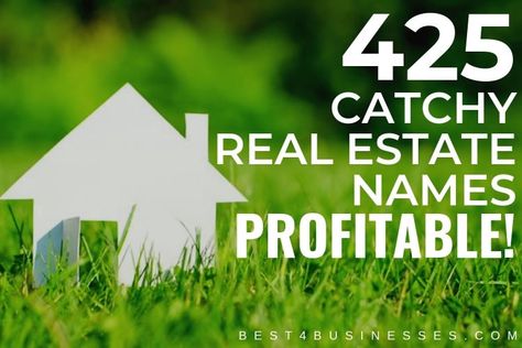 425 Catchy Real Estate Company Names Ideas | by Marsha Kelly | Medium Llc Name Ideas, Real Estate Business Names, Email Name Ideas, Company Names Ideas, Real Estate Company Names, Successful Company, Real Estate Rentals, Real Estate Education, Commercial Insurance