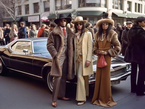 70s Pimp Fashion, 70s Men Fashion, 90s Black Culture Aesthetic, 60s Mens Fashion, Fashion 50s, 70s Inspired Fashion, Dapper Dan, Vintage Black Glamour, Vintage Soul