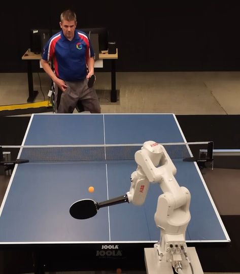 google deepmind’s robot arm can play competitive table tennis like a human and win Table Tennis Player, 3d Mapping, Virtual Games, Electric Motorbike, Music Technology, Electric Motorcycle, Table Tennis, Tennis Players, Tennis