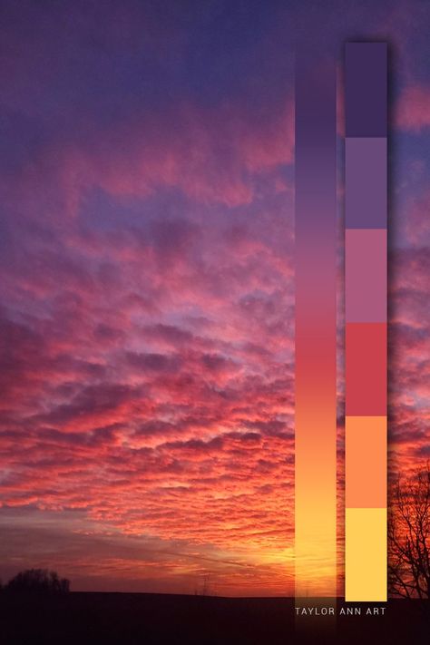 Canvas Bridal, Sunset Wedding Colors, Wedding Colors Winter, Sunset Decor, Sunset Color Palette, Sunset Theme, Black Pastel, Sunset Palette, Wow Photo