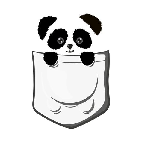 Check out this awesome 'Pocket+happy+Panda' design on @TeePublic! Panda T Shirt, Cute Panda Drawing, Paint Shirt, Pocket Dog, Nerd Shirt, Sticker Tattoo, Panda Drawing, Happy Panda, Pocket Tees