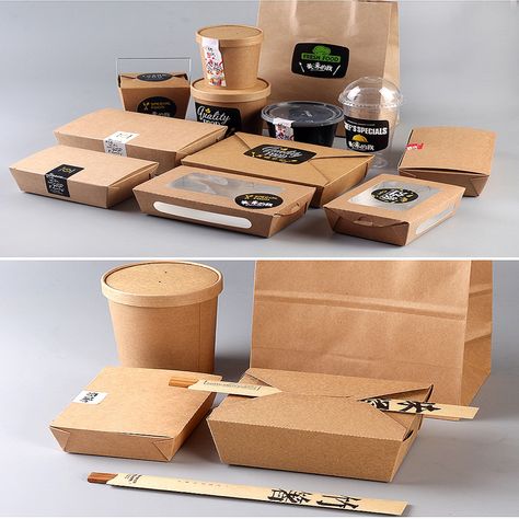 If you are looking to buy cardboard boxes in bulk quantity. The first thing to keep in mind that always material quality is your top priority. There are many companies which are providing cardboard boxes in various quantities and sizes. But you should choose the company having reasonable prices and no compromise on material quality. Food Delivery Packaging, Takeaway Packaging, Food Box Packaging, Baking Packaging, Coffee Shop Design, Food Packaging Design, Packaged Food, Creative Packaging Design, Creative Packaging