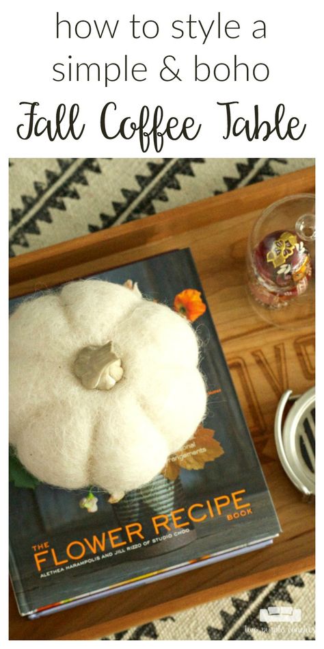 Give your coffee table decor a simple makeover for Fall. Check out these easy DIY ideas for creating and styling your coffee table with a cozy boho vibe. Coffee Table Fall Decor, Table Fall Decor, Fall Coffee Table Decor, Purple Couch, Easy Diy Ideas, Fall Coffee Table, Cozy Boho, Coffee Table Decor, Fall Coffee