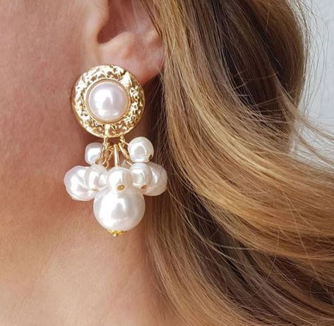 Jewelry Inspiration, Pearl Earrings, Jewelry Making, Jewellery Making