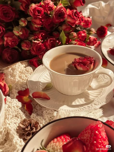 Red Tea Party, Wallpaper Dark Academia, Aesthetic Literature, Valentines Tea, Academia Aesthetic Wallpaper, Aesthetic Wallpaper Dark, Dark Academia Aesthetic Wallpaper, Romantic Tea, Dark Academia Wallpaper