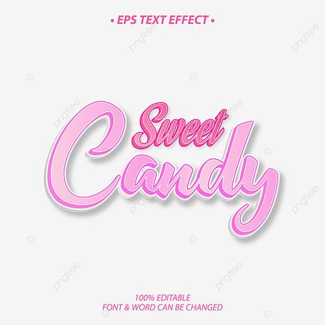 Sweet Candy Eps Text Effect Fluffy Typography, Candy Logo Design Ideas, Candy Font, Xmas Tattoo, Candy Text, Happy Birthday Font, Candy Logo, Text Borders, Clay Patterns