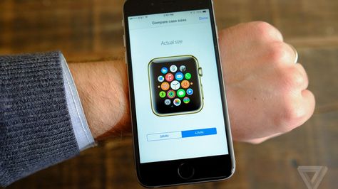 Apple's Store App lets you check out Apple Watch sizes on your wrist http://www.theverge.com/2015/3/10/8187399/apple-watch-size-comparison-tool Apple Watch Size Comparison, Apple Watch Sizes, Tech Products, The Verge, Latest Gadgets, Size Comparison, Apple Store, Technology News, Funny Things