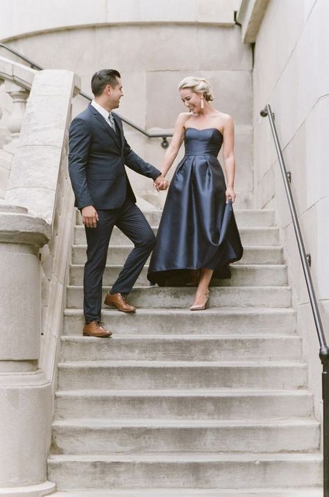 Engagement couple walking down outside stairs holding hands | Provence, chateau, Paris, bride, groom, florals, flowers, ideas, locations, bridal, dress, modern, black, white, spring, summer, portraits, romantic, photography, beautiful, unique, dress, gown, venue, Provence weddings, Provence bride, Paris photographers, Provence photographers | Tamara Gruner Photography - Destination Wedding Photographer Couple Stair Poses, Elegant Couple Photoshoot Classy, Photographers Aesthetic, Fancy Poses, Downtown Portraits, Prewed Concept, Hands Fashion, Wedding Stairs, Group Posing