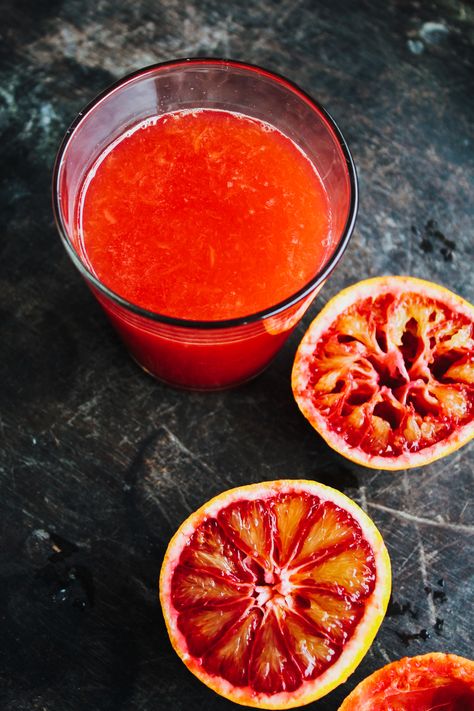 Fresh Blood Orange Juice #vitaminc Blood Orange Juice, Julia Child, Blood Orange, Orange Juice, Grapefruit, Vitamin C, Juice, Good Food, Fruit