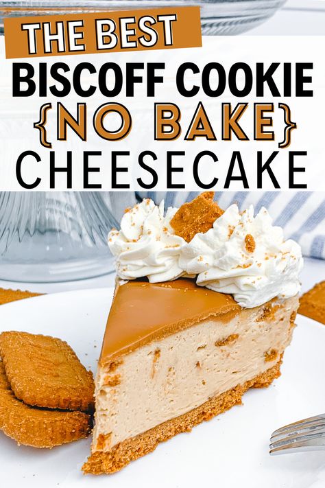 No Bake Biscoff Nutella Cheesecake, Lotus Cookie Butter Recipes, Butter Cookie Cheesecake, Lotus Cookie Cheesecake, No Bake Cheesecake Biscoff, Biscoff Cookie Butter Pie, Biscoff Cookie Cheesecake, Cookie Butter Cheesecake No Bake, Biscoff Recipes Cheesecake