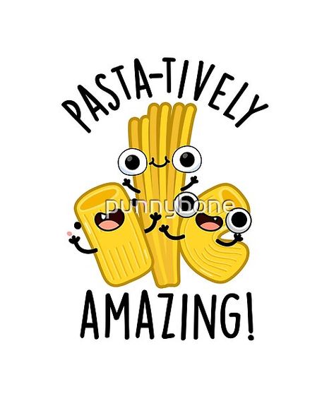 Pasta-tively Amazing Funny Pasta Puns features a cute trio of pasta. Perfect pun gift for family and friends who love cute pasta puns. Pasta Puns, Brag Tags, Food Pasta, Cute Puns, Puns Jokes, Pun Card, Food Puns, Pun Gifts, Cute Texts