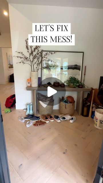 Lisa Kanegae on Instagram: "💫 Comment YES10 and also send the links for this video to your DM. Must be following me or the automation gets blocked.  This console table has been such a game changer in our entryway. Now I can hide all the shoes behind the doors. Love that it doubles as a beautiful vignette to walk into and also hide all the clutter.  #cleaninghacks #entrywaydecor #entryway #amazonfind #founditonamazon" Shoes In Entryway, Entryway Credenza, The Doors, Game Changer, Entryway Decor, Credenza, Console Table, Cleaning Hacks, Entryway