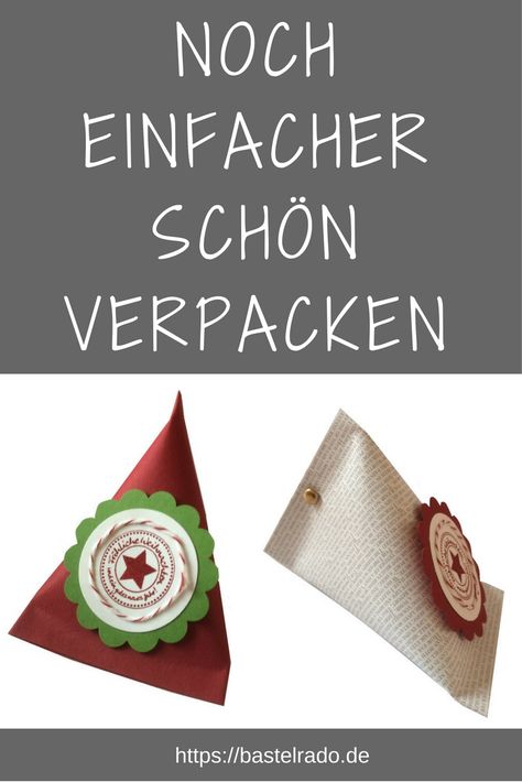 Eine Pyramide als Geschenkverpackung kann jeder basteln. Ich zeige Dir wie es geht.   https://bastelrado.de/Geschenkverpackung/Geschenkverpackung-Pyramiden-Dreieck.html Diy Blog, Stampin Up, Kindergarten, Novelty Christmas, Christmas Ornaments, Holiday Decor, Christmas