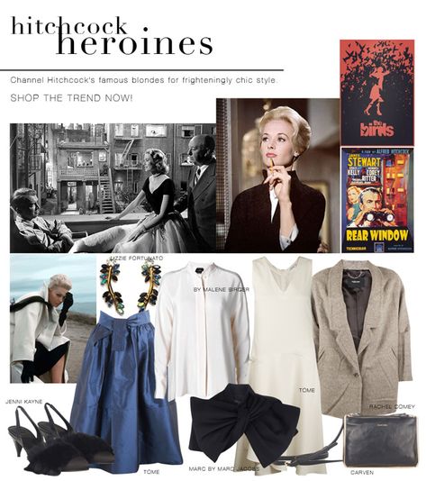 Hitchcock Heroines Hitchcock Blonde, Hitchcock Blonde Aesthetic, Golden Age Of Hollywood Aesthetic, Edith Head Fashion, Famous Blondes, Classic Movie Quotes, Hollywood Aesthetic, Blonde Aesthetic, Alfred Hitchcock Movies