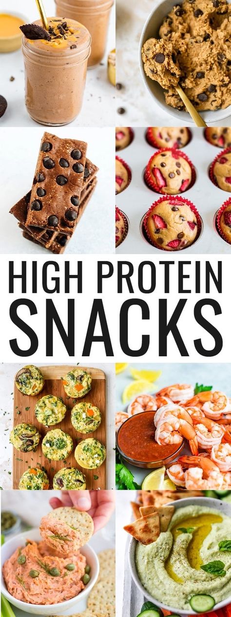 Snack healthy with these high protein snack ideas! I'm sharing tons of recipes, each with 5g of protein per serving and some of my favorite store-bought snacks that are high in protein as well. Protein Snack Recipes, High Protein Snack Recipes, Protein Snacks Recipes, High Protein Snack, Cucumber Diet, Protein Snack, Speed Up Metabolism, Getting Fit, High Protein Snacks