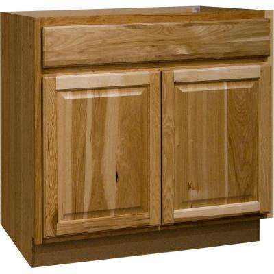 36x34.5x24 in. Hampton Base Cabinet with Ball-Bearing Drawer Glides in Natural Hickory Natural Hickory Kitchen Cabinets, Natural Hickory Cabinets, Panel Door Design, Hickory Kitchen Cabinets, Hickory Kitchen, Hickory Cabinets, Staining Cabinets, Framed Cabinet, Kitchen Cabinet Drawers