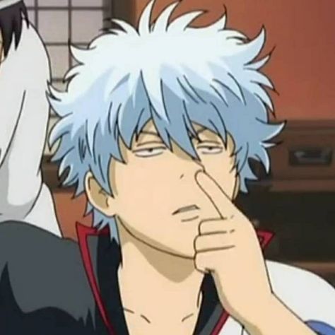 Gintama Reaction Pic, Gintama Icons Funny, Gintoki Sakata Funny, Gintoki Sakata Pfp, Gintoki Funny Face, Gintoki Sakata Manga, Gintoki Funny, Gintama Characters, Gintoki Manga