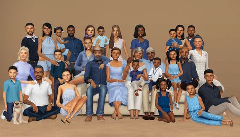 Sims One Person House, Sims 4 Legacy Poses, Sims 4 Gallery Households Cc, Sims 4 Family Portrait Poses, Sims 4 Gallery Households, Sims 4 Family Tree, Sims 4 Cc Poses Family, Sims 4 Big Family Poses, Sims 4 Family Download