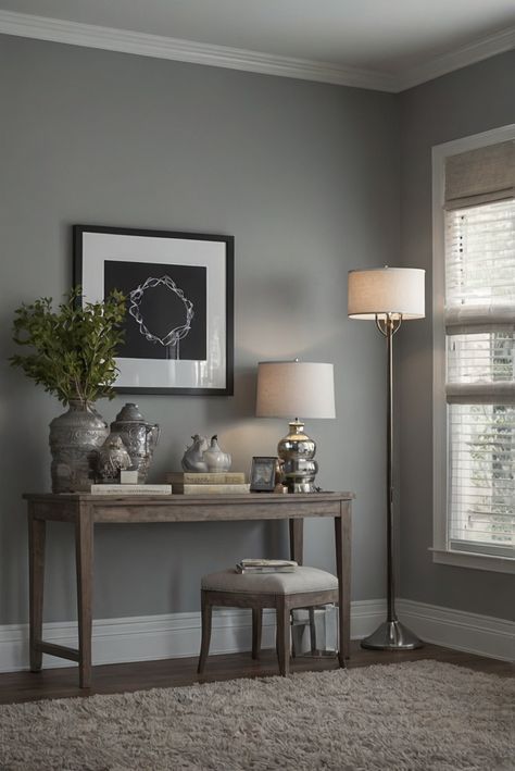 Discover the secret to effortless elegance with Sherwin Williams Repose Gray. Unveil the key to monochromatic chic and stylish simplicity. #ad     #Colortrend #wallpaint2024  #color2024  #DIYpainting  ##DIYhomedecor  #Fixhome Sherwin Williams Medium Gray, Sherwin Williams Repose Gray, Grey Paint Living Room, Gray Sherwin Williams, Intellectual Gray, Cherry Wood Kitchen Cabinets, Cherry Wood Kitchens, Timeless Paint Colors, Repose Gray Sherwin Williams