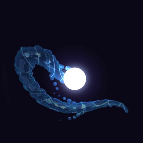 Its a swirlie of water around a glowy ball :D Water Gif, Ball Of Light, Light Illustration, Drawing Water, In Water, I Tried, Art Inspo, Gif, Celestial Bodies