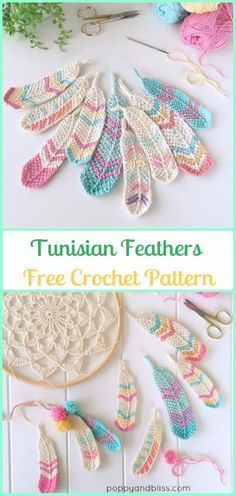 Crochet Dream Catcher, Marque-pages Au Crochet, Dreamcatcher Crochet, Crochet Feather, Hantverk Diy, Crochet Tunisian, Accessories Crochet, Crochet Dreamcatcher, Confection Au Crochet