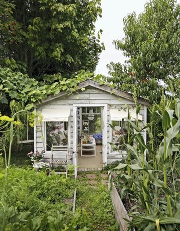 I would love this Quaint Greenhouse built in the middle of the garden Every gardener need one of these! Shed Inspiration, Summer House Inspiration, Greenhouse Shed, A Small House, Potting Sheds, She Sheds, Potting Shed, Backyard Projects, She Shed