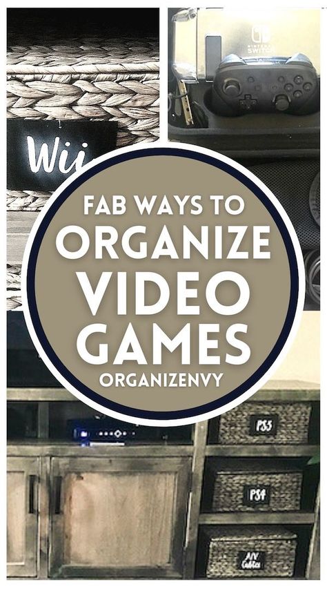 Game System Organization, Game Console Organization, Video Game Console Storage, Video Game Organization, Video Game Storage, Hidden Games, Space Video, Hide Video, Game Organization