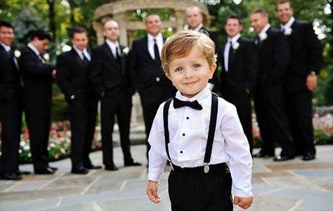 Wedding Bow Ties and Suspenders, Oh My! Shared Prong Wedding Band, Black Bowtie, Page Boys, Ladies Man, Girl Ring Bearer, Flower Girl Ring Bearer, Ring Bear, Bearer Outfit, Bowtie And Suspenders