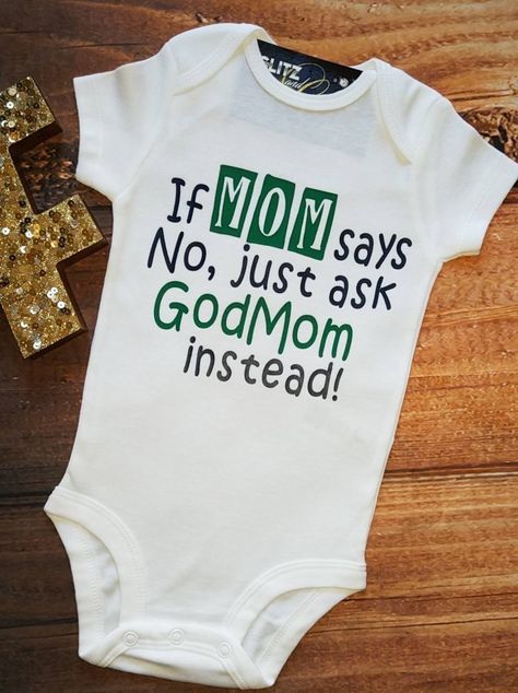 Baby Boy Clothes Funny, Gender Reveal Outfits, Baby Shower Shirts, God Baby, Godmother Shirts, Goddaughter Gifts, Funny Baby Clothes, Mommy Shirts, Funny Baby Onesies