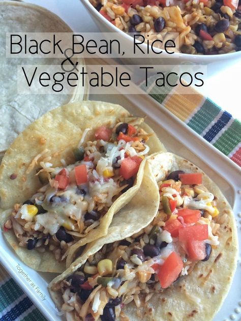 Rice Tacos, Black Bean Rice, Vegetable Tacos, Bean Rice, Creamy Tomato Basil Soup, Tacos Mexicanos, Veggie Tacos, Savory Foods, Delicious Clean Eating