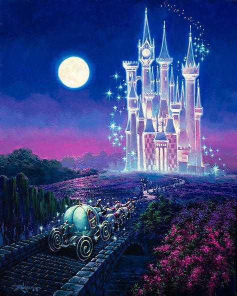 651 Likes, 40 Comments - Rodelio Gonzalez (@rodelgonzalez) on Instagram: “Classic Cinderella’s Castle. I never get tired of doing Disney artwork and it’s such a blessing…” Walt Disney Castle, Cinderella Wallpaper, Cinderella Art, Castle Art, Disney Artwork, Walt Disney Animation Studios, Cinderella Castle, Fairytale Fantasy, Princesa Disney