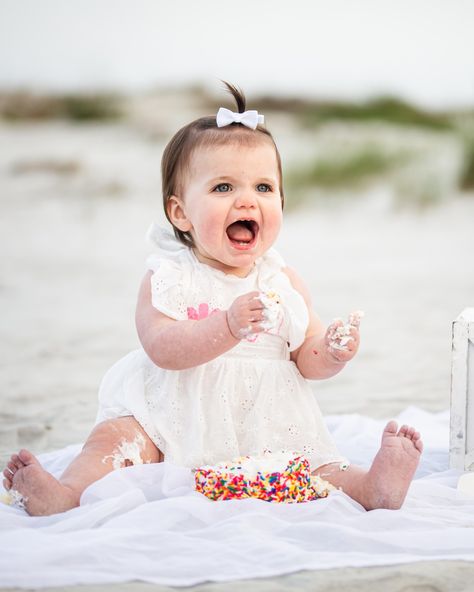 Cute as a button! Love this family session/cake smash combo on St. Simons Island! . . . #cakesmash #cakesmashsession #cakesmashbeachsession #familysession #familybeachsession #stsimonsphotographer #brunswickphotographer #jekyllislandphotographer #vacationphotographer #beachsession #stsimonsisland Beach First Birthday Pictures, Beach First Birthday, Family Beach Session, First Birthday Pictures, Jekyll Island, 1st Birthday Photos, St Simons Island, Smash Cake Photoshoot, St Simons