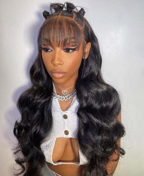 Take Care Of Wavy Hair, Easy Routine, Effortless Waves, Frontal Wig Hairstyles, Lace Fronts, Black Ponytail Hairstyles, Long Hair Wigs, Quick Weave Hairstyles, Frontal Hairstyles