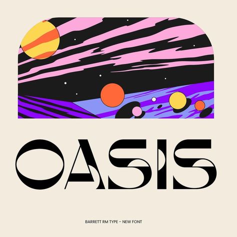 Type Tuesday: Oasis (Not the Band) is Out of This World Font Packs, Font Inspiration, Typeface Design, Futurism, Mosaic Designs, Print Magazine, Retro Futurism, 로고 디자인, New Fonts