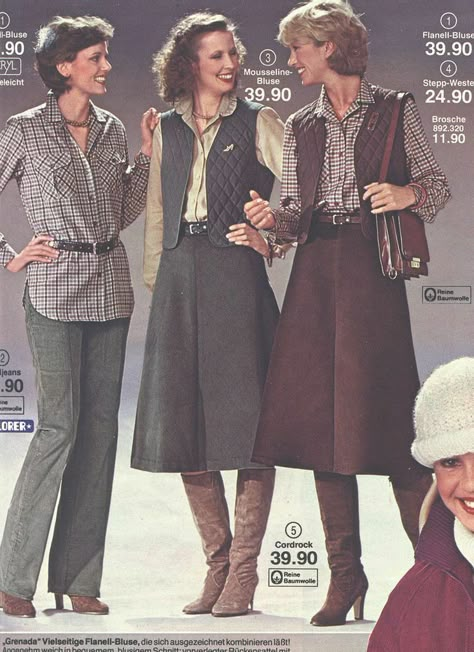 1980 Clothing, Fashion 1970s, 70s Outfits, Seventies Fashion, Evolution Of Fashion, Country Fashion, 90s Fashion Outfits, Fashion Catalogue, 1970s Fashion