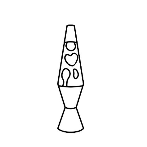 Lava Lamp Drawing Outline, Lava Lamp Outline, Lava Lamp Coloring Page, Lava Lamp Drawing Easy, Small Lava Lamp Tattoo, Lava Lamp Tattoo Design, Lava Lamp Doodle, Lava Lamp Tattoo Simple, Lava Lamp Drawing