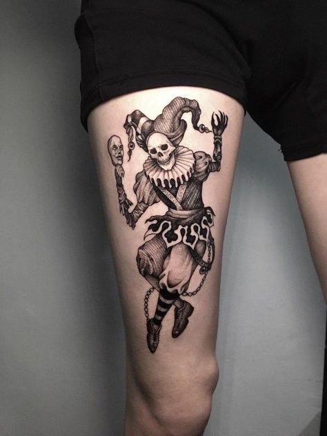 Harlequin Tattoo, Jester Tattoo, Half Sleeve Tattoos Forearm, Clown Tattoo, All Are Welcome, Geniale Tattoos, Minimalist Tattoos, Physical Features, New Tattoo