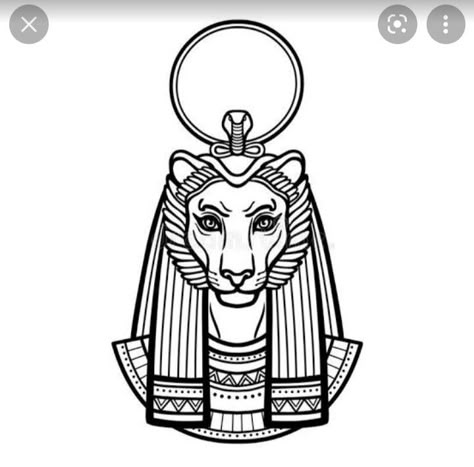 Sekhmet Drawing, Egypt Sketch, Sekhmet Tattoo, Ancient Egyptian Architecture, Wrap Around Tattoo, Capricorn Art, Ancient Egyptian Goddess, Tattoo Themes, Egypt Tattoo