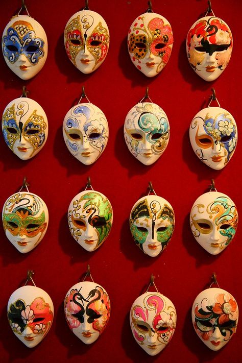 Venice Carnival Masks | Roland Wich | Flickr Masskara Festival, Mask Face Paint, Painted Mask, Venice Carnival Costumes, Venice Mask, Venetian Carnival Masks, Venetian Masquerade Masks, Ceramic Mask, Mask Painting